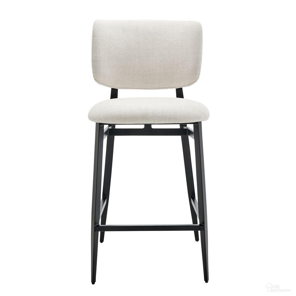 The appearance of Felipe Counter Stool In Beige designed by Euro Style in the modern / contemporary interior design. This beige piece of furniture  was selected by 1StopBedrooms from Felipe Collection to add a touch of cosiness and style into your home. Sku: 30972-BG. Material: Fabric.