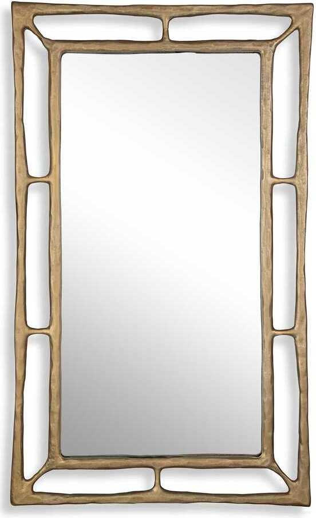 The appearance of Felix Rectangle Mirror In Brass designed by Uttermost in the modern / contemporary interior design. This brass piece of furniture was selected by 1StopBedrooms from Felix Collection to add a touch of cosiness and style into your home. Sku: 08186. Material: Aluminum.