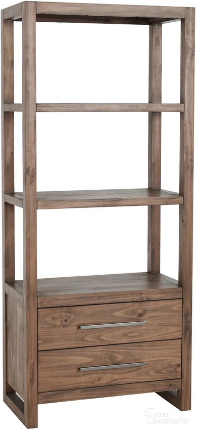 The appearance of Fenmore Bookshelf In Honey designed by Classic Home in the transitional interior design. This honey piece of furniture  was selected by 1StopBedrooms from Fenmore Collection to add a touch of cosiness and style into your home. Sku: 52004004. Material: Pine Wood.