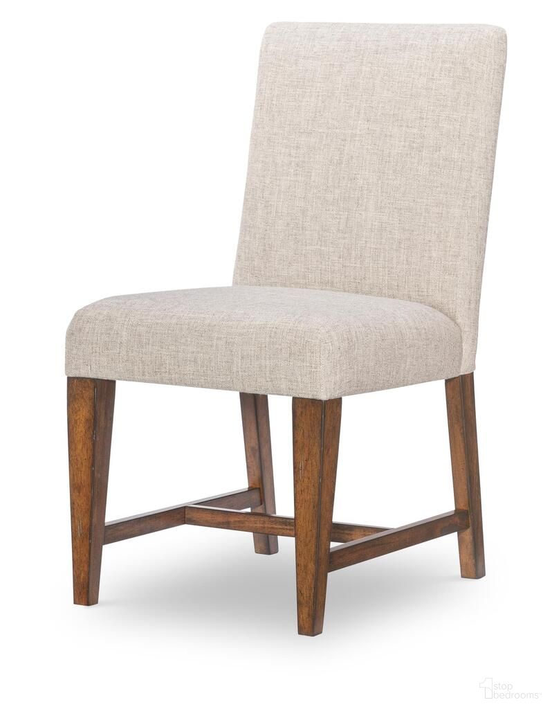 The appearance of Fenmore Uph Side Chair Set of 2 In Mocha and Distressed Cherry designed by Legacy Classic in the traditional interior design. This mocha and distressed cherry piece of furniture was selected by 1StopBedrooms from Fenmore Collection to add a touch of cosiness and style into your home. Sku: 4130-140. Material: Poplar Solid. Chair Type: Side Chair.