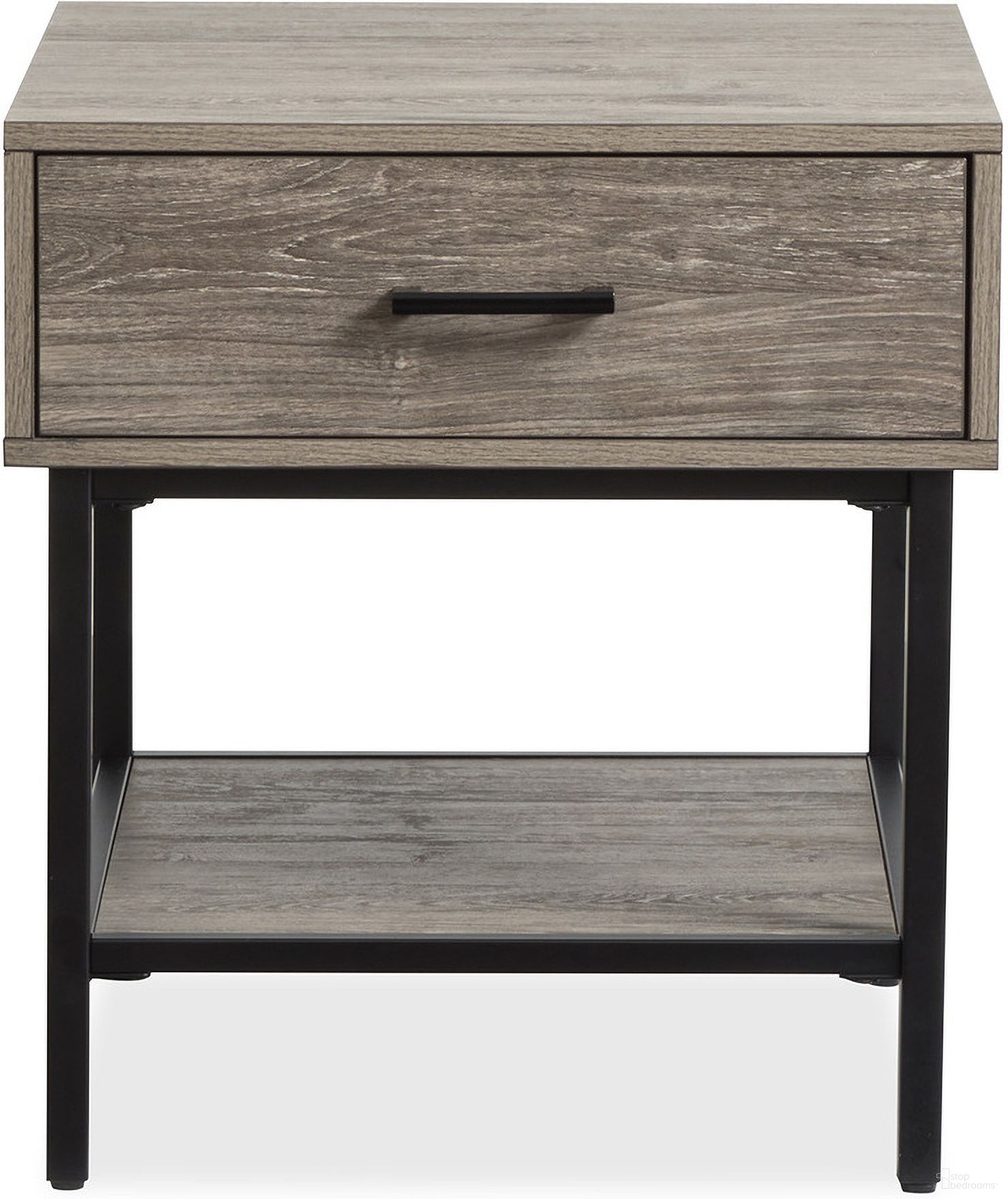 The appearance of Fenwick Rectangular End Table In Whitetail Brown and Smoke Glass designed by Magnussen in the modern / contemporary interior design. This whitetail brown and smoke glass piece of furniture was selected by 1StopBedrooms from Fenwick Collection to add a touch of cosiness and style into your home. Sku: T5962-03. Material: Laminate.