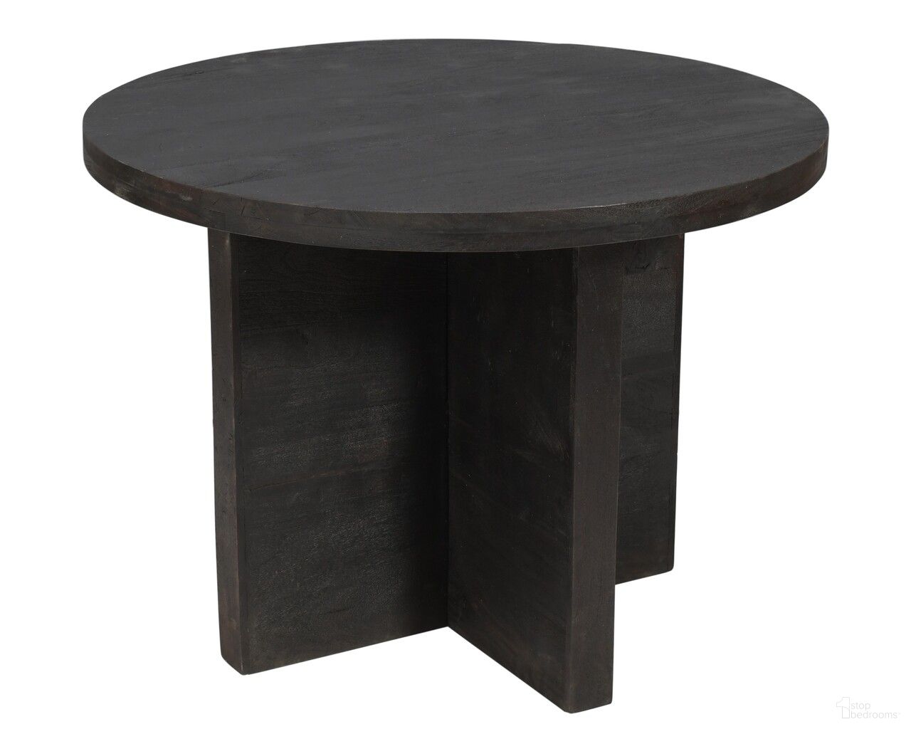 The appearance of Fernious 48 Inch Round Dining Table In Dark Gray designed by Moti in the modern / contemporary interior design. This dark gray piece of furniture was selected by 1StopBedrooms from Fernious Collection to add a touch of cosiness and style into your home. Sku: 95102004. Table Top Shape: Round. Size: 48". Material: Solid Wood.