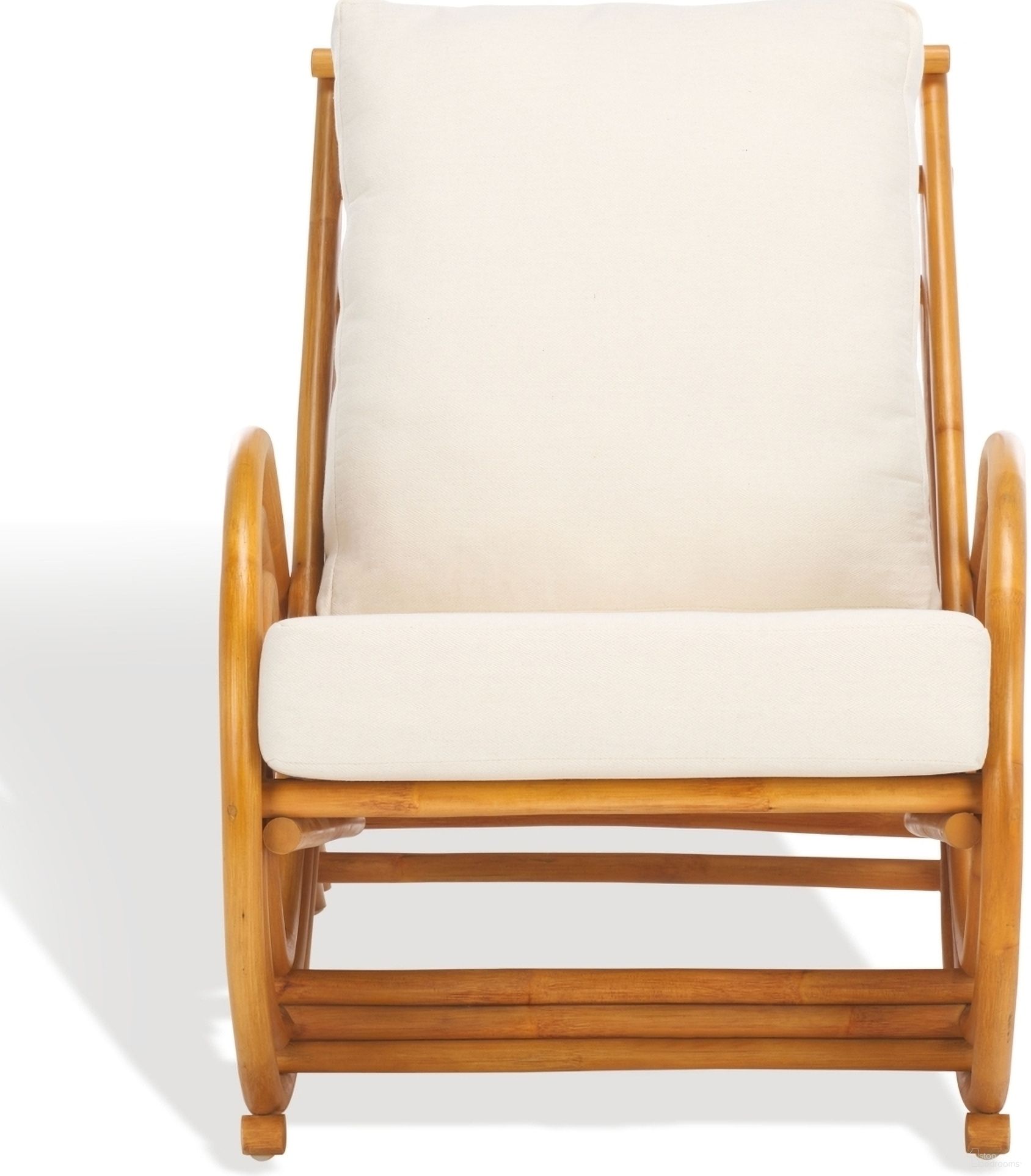 Fernson Rattan Accent Chair In Natural and White