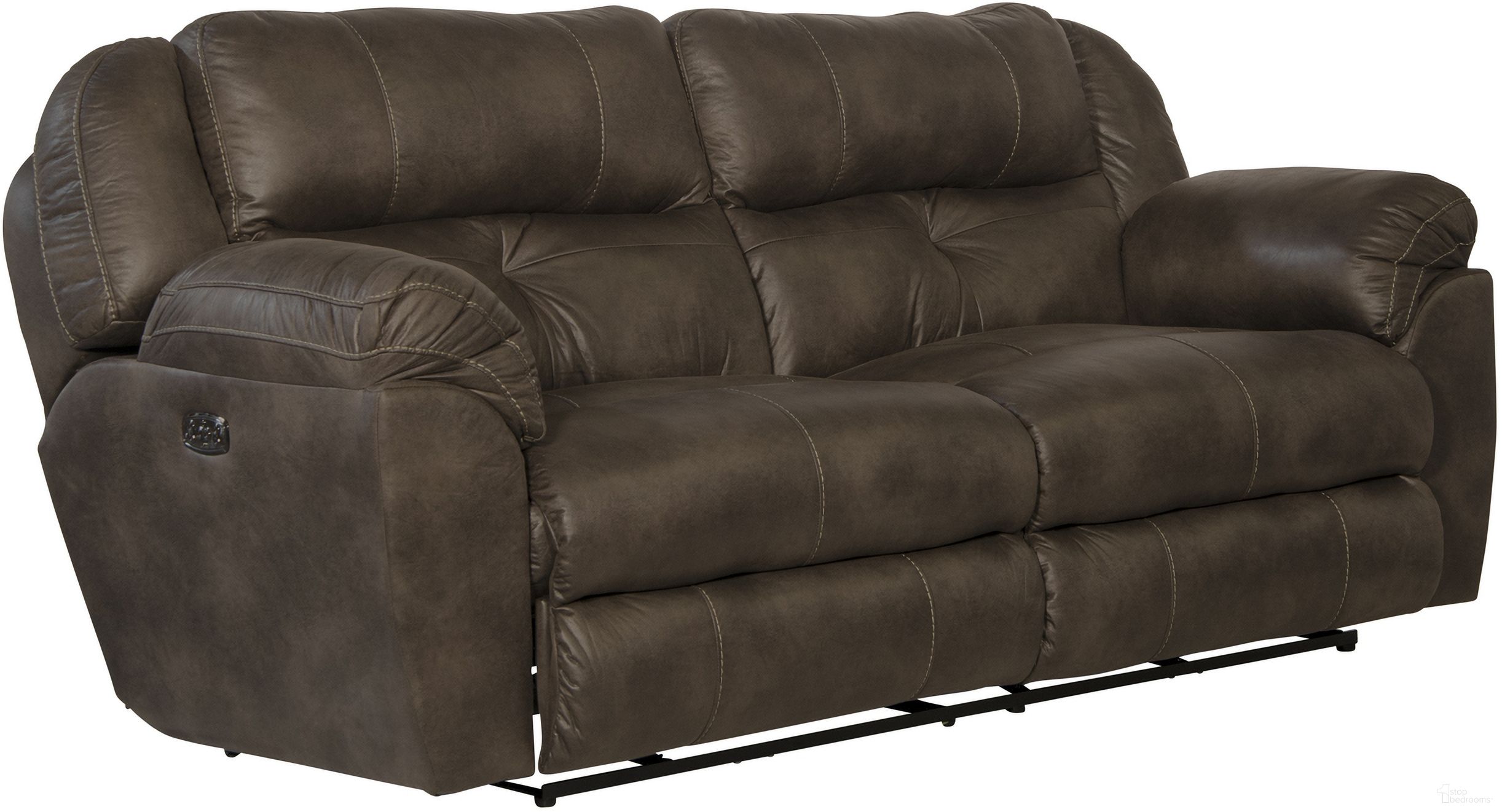 The appearance of Ferrington Power Lay Flat Reclining Sofa w/ Power Headrest and Lumbar (Dusk) designed by Catnapper in the modern / contemporary interior design. This dusk piece of furniture was selected by 1StopBedrooms from Ferrington Collection to add a touch of cosiness and style into your home. Sku: 761891130089. Material: Fabric.