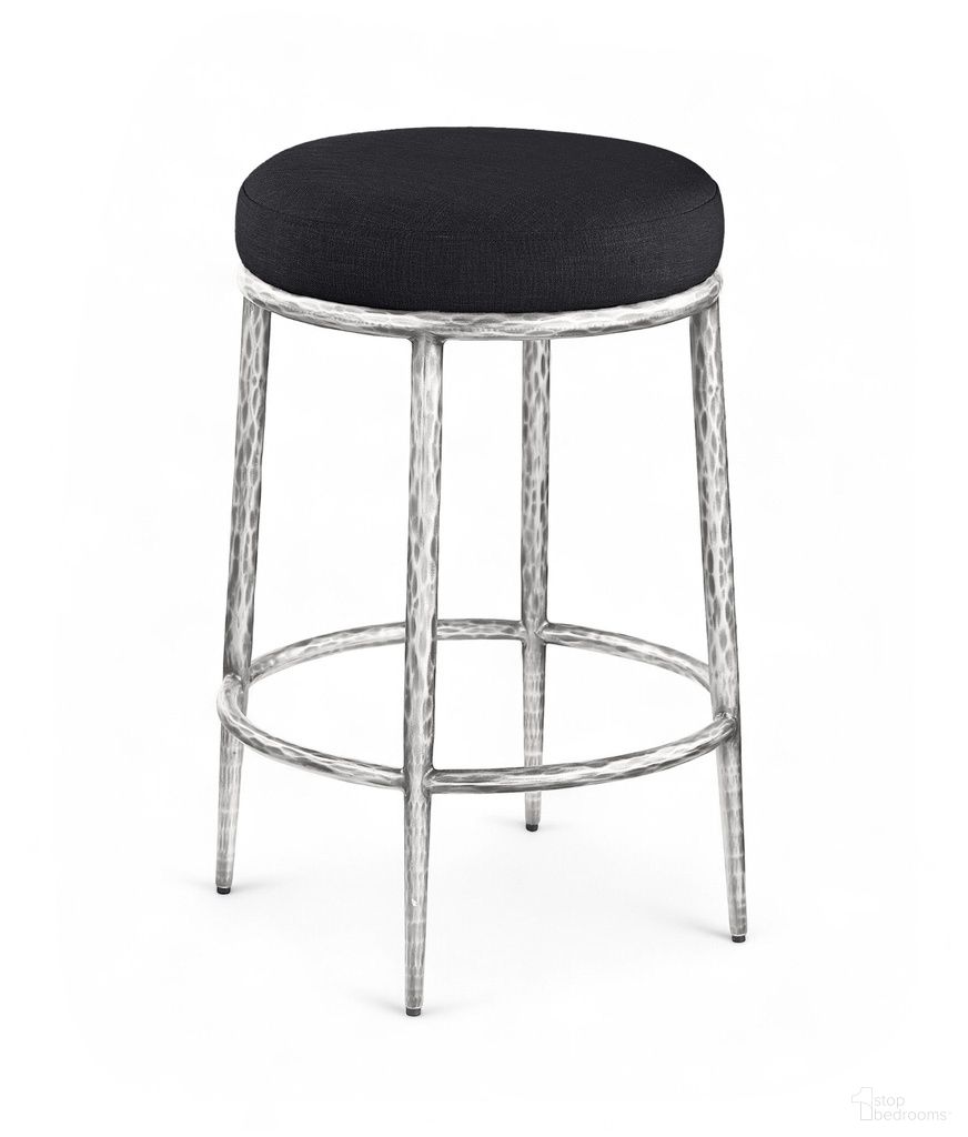 The appearance of Ferro Linen Textured Performance Fabric Upholstered Counter Stool In Black designed by Meridian in the modern / contemporary interior design. This black piece of furniture was selected by 1StopBedrooms from Ferro Collection to add a touch of cosiness and style into your home. Sku: 88066Black-C. Material: Foam.