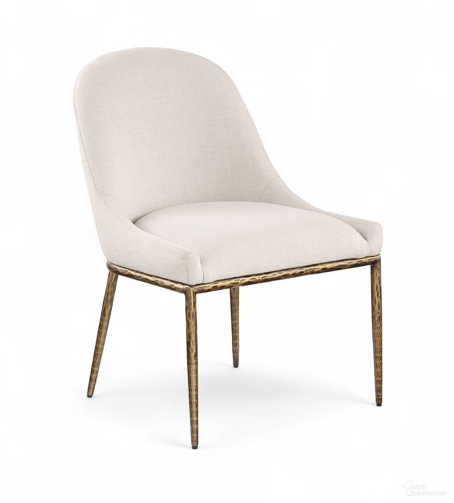 The appearance of Ferro Linen Textured Performance Fabric Upholstered Dining Side Chair In Beige designed by Meridian in the modern / contemporary interior design. This beige piece of furniture was selected by 1StopBedrooms from Ferro Collection to add a touch of cosiness and style into your home. Sku: 88036Beige-SC. Material: Foam. Chair Type: Side Chair.