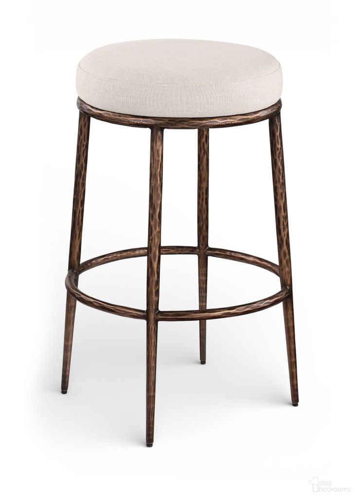 The appearance of Ferro Performance Fabric Upholstered Bar Stool In Beige designed by Meridian in the modern / contemporary interior design. This beige piece of furniture was selected by 1StopBedrooms from Ferro Collection to add a touch of cosiness and style into your home. Sku: 77082Beige-C. Material: Fabric.