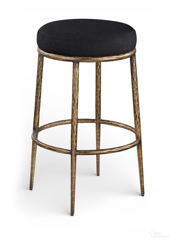 The appearance of Ferro Performance Fabric Upholstered Bar Stool In Black designed by Meridian in the modern / contemporary interior design. This black piece of furniture was selected by 1StopBedrooms from Ferro Collection to add a touch of cosiness and style into your home. Sku: 77081Black-C. Material: Fabric.