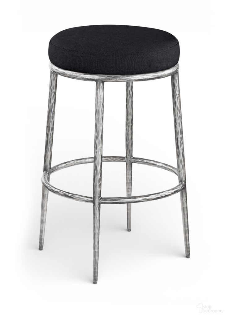 The appearance of Ferro Performance Fabric Upholstered Bar Stool In Black designed by Meridian in the modern / contemporary interior design. This black piece of furniture was selected by 1StopBedrooms from Ferro Collection to add a touch of cosiness and style into your home. Sku: 77083Black-C. Material: Fabric.