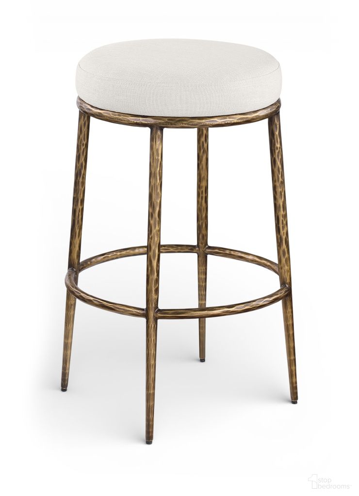 The appearance of Ferro Performance Fabric Upholstered Bar Stool In Cream designed by Meridian in the modern / contemporary interior design. This cream piece of furniture was selected by 1StopBedrooms from Ferro Collection to add a touch of cosiness and style into your home. Sku: 77081Cream-C. Material: Fabric.