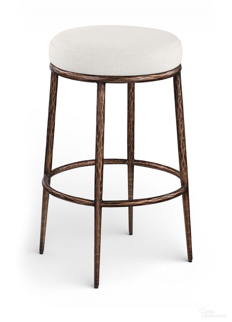 The appearance of Ferro Performance Fabric Upholstered Bar Stool In Cream designed by Meridian in the modern / contemporary interior design. This cream piece of furniture was selected by 1StopBedrooms from Ferro Collection to add a touch of cosiness and style into your home. Sku: 77082Cream-C. Material: Fabric.