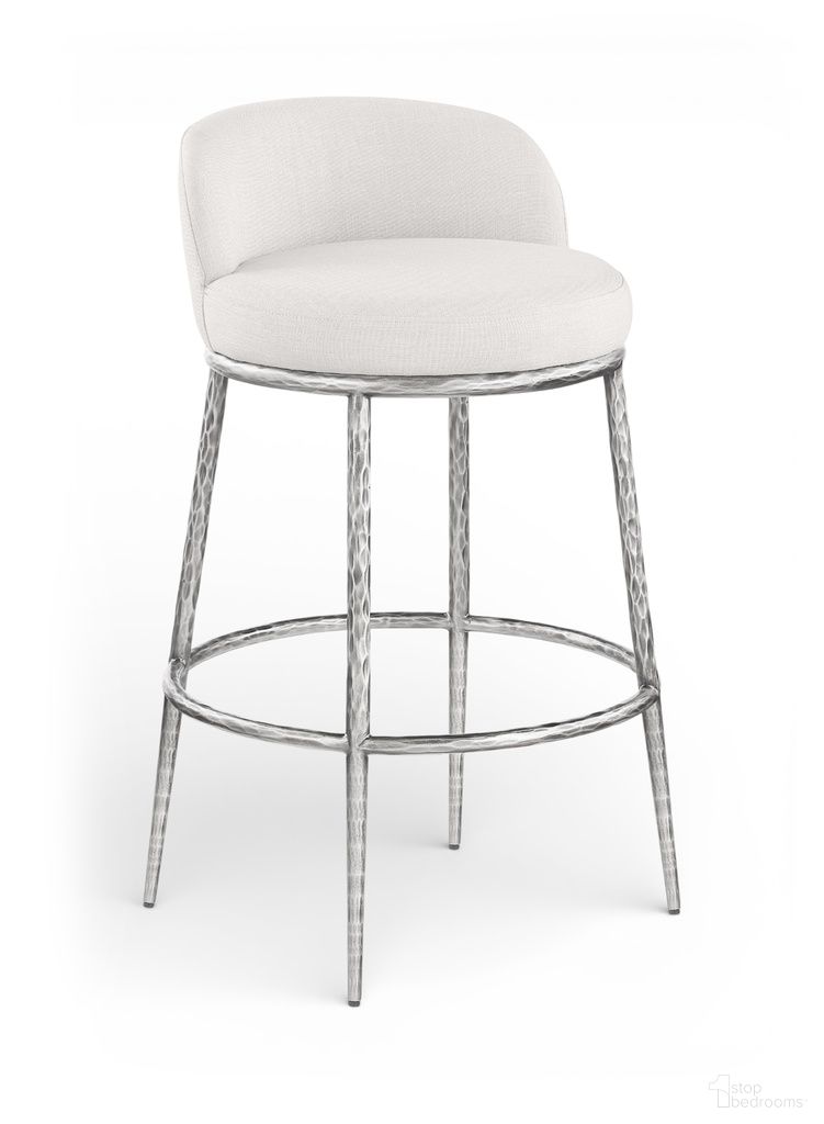 The appearance of Ferro Performance Fabric Upholstered Bar Stool In Cream designed by Meridian in the modern / contemporary interior design. This cream piece of furniture was selected by 1StopBedrooms from Ferro Collection to add a touch of cosiness and style into your home. Sku: 77086Cream-C. Material: Fabric.