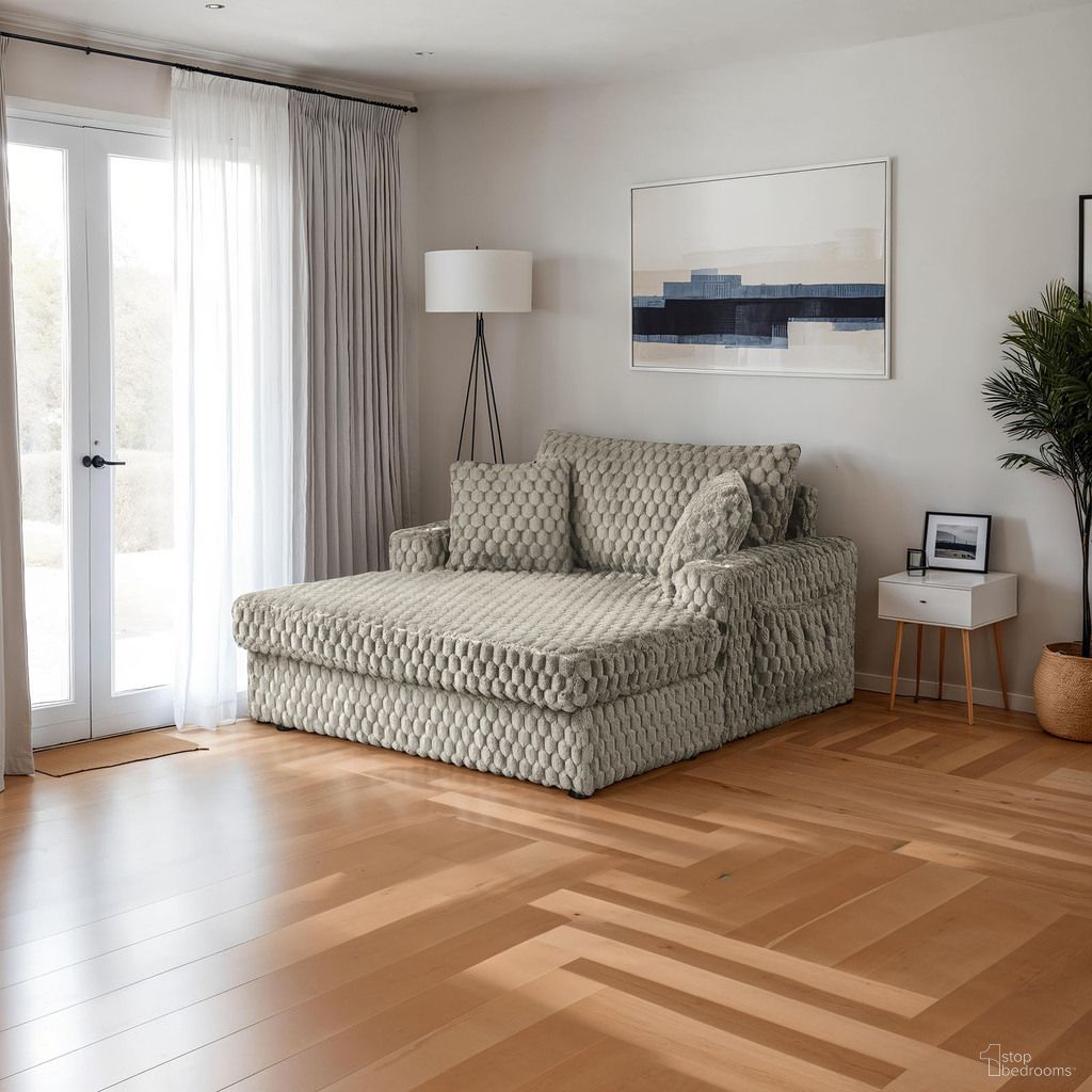 Ferryhill 2-Arm Chaise In Light Brown