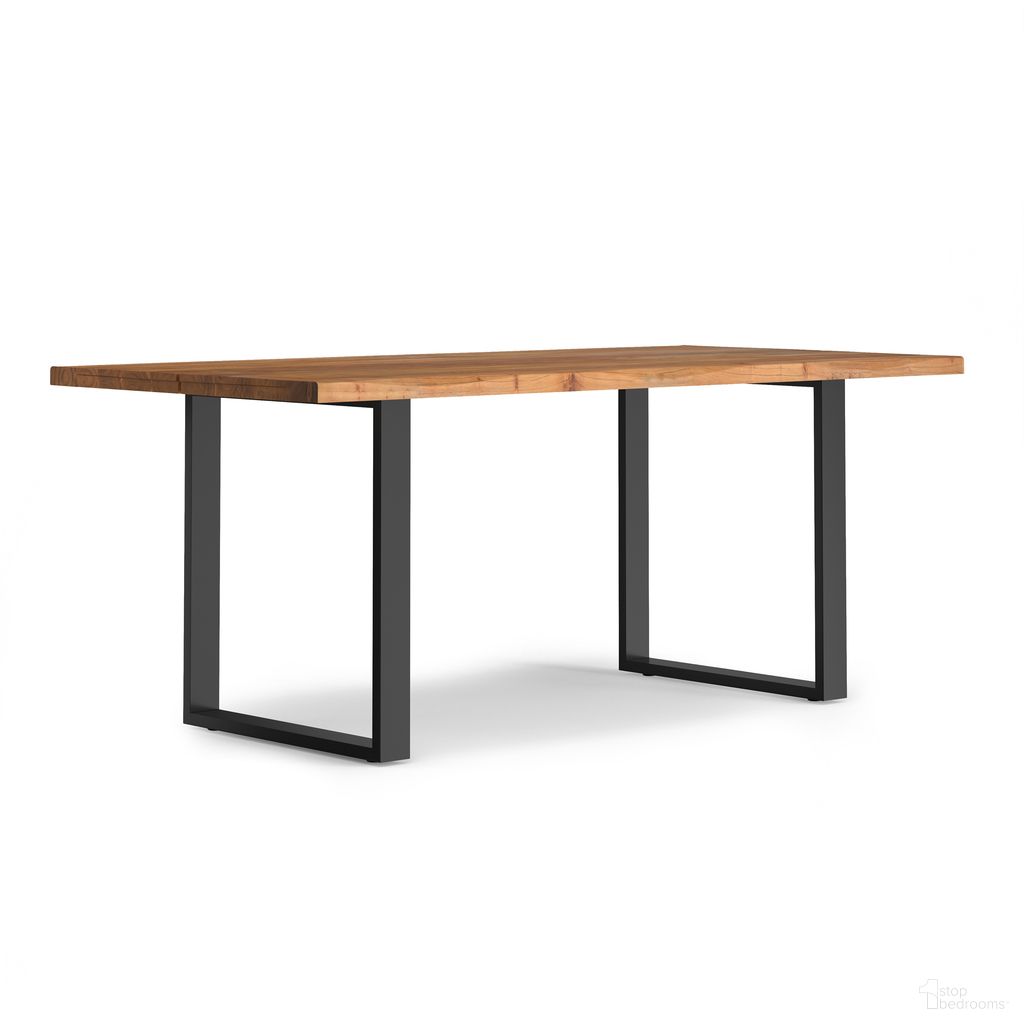 The appearance of Fieldcrest Dining Table In Natural designed by Simpli Home in the modern / contemporary interior design. This natural piece of furniture  was selected by 1StopBedrooms from Fieldcrest Collection to add a touch of cosiness and style into your home. Sku: AXCFIE-DT-NL. Table Base Style: Double Pedestal. Table Top Shape: Rectangular. Size: 36" x 72". Material: Acacia Wood.
