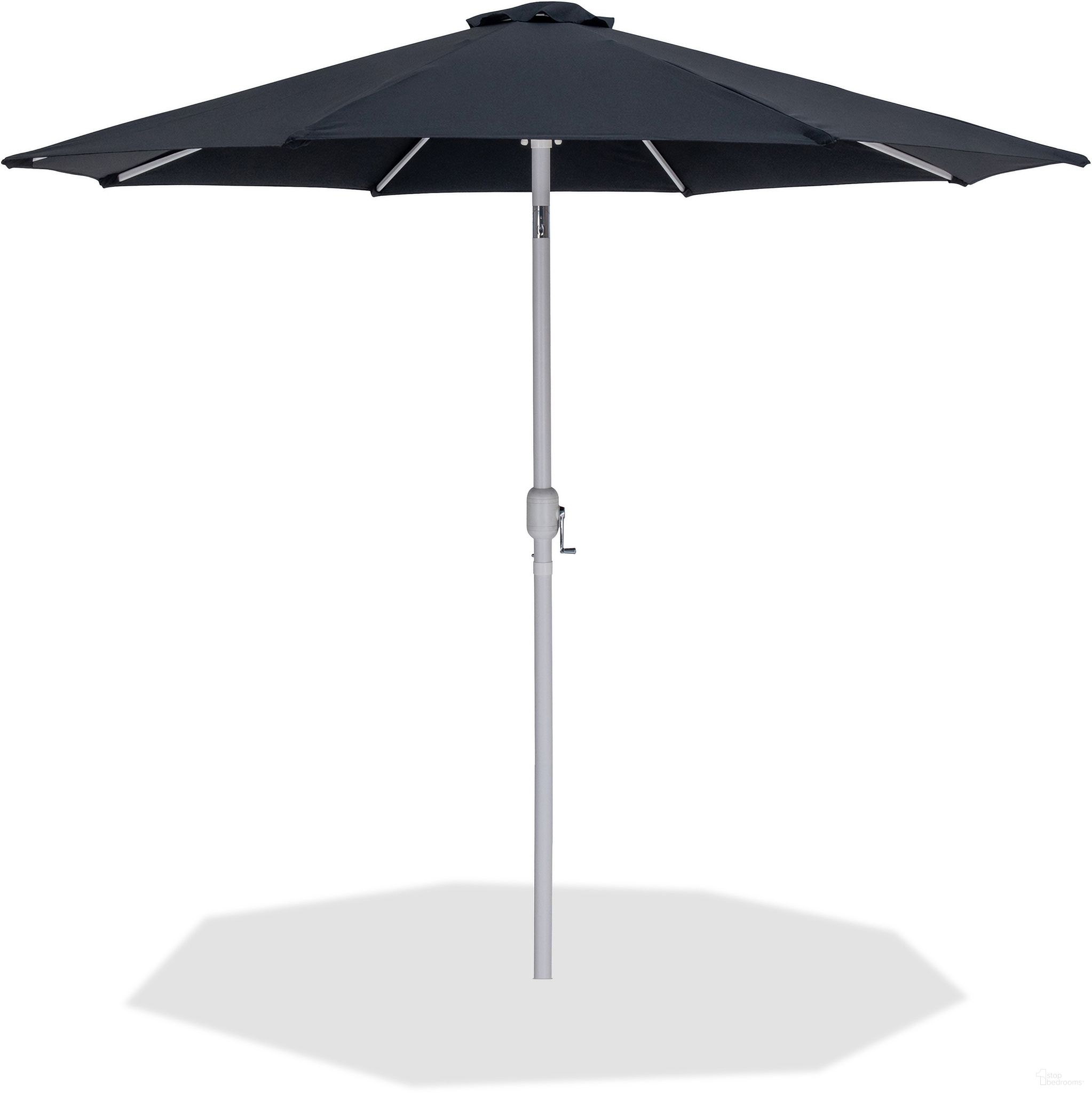 The appearance of Fiji Fabric Patio Umbrellas In Black and Matte White designed by Meridian in the modern / contemporary interior design. This matte white and black piece of furniture was selected by 1StopBedrooms from Fiji Collection to add a touch of cosiness and style into your home. Sku: 55015Black-U. Material: Polyester.