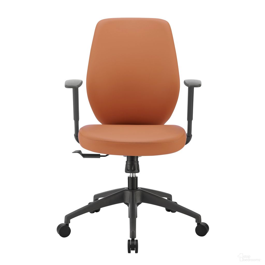 Filip Low Back Office Chair In Cognac