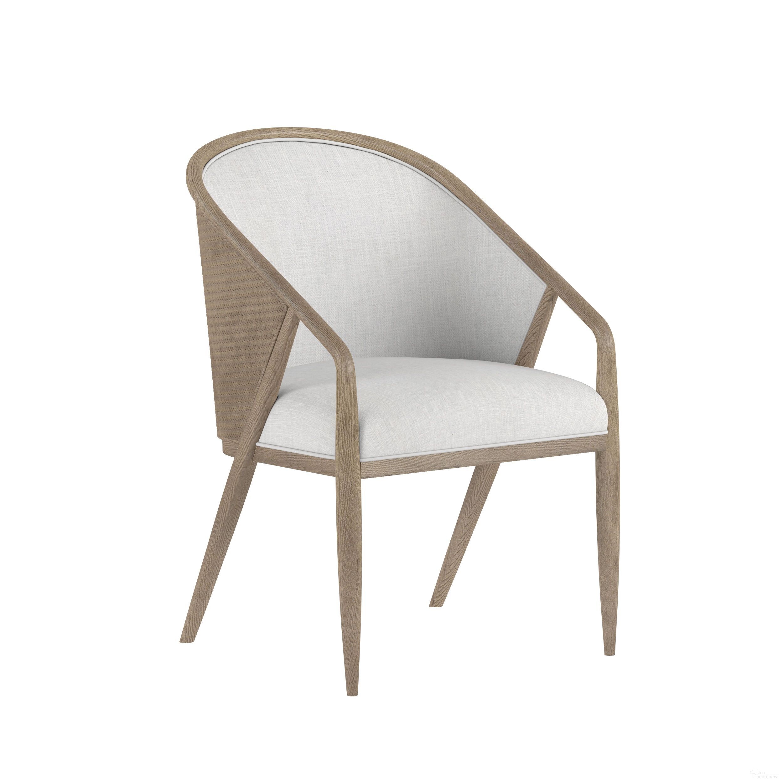 Finn Woven Dining Chair In Light Brown