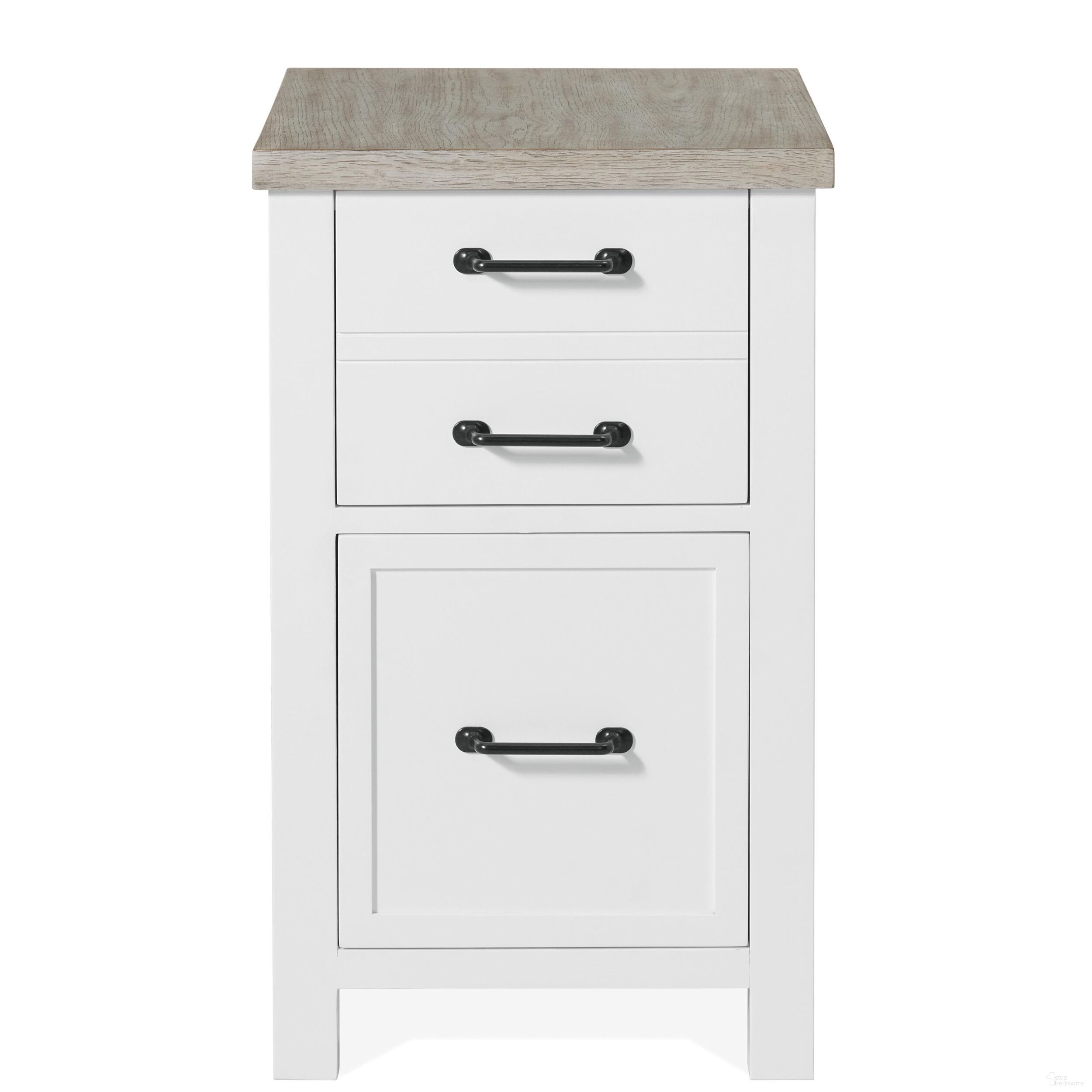 The appearance of Finn File Cabinet In Cloud and Fog designed by Riverside Furniture in the country / farmhouse interior design. This cloud/fog piece of furniture was selected by 1StopBedrooms from Finn Collection to add a touch of cosiness and style into your home. Sku: 28634.