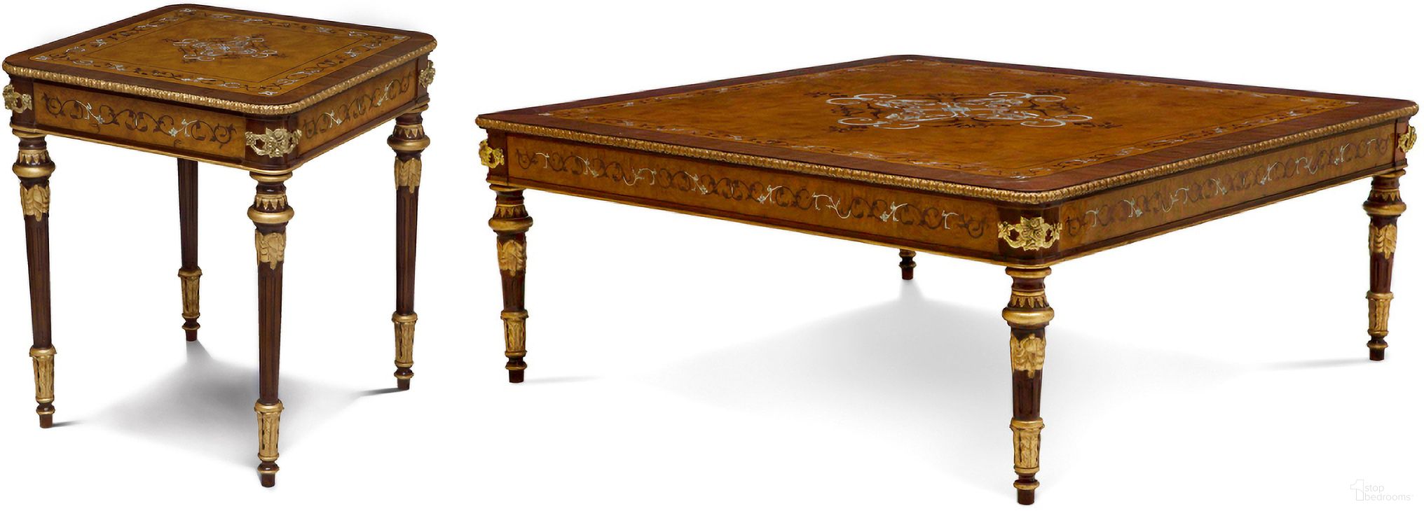 The appearance of Finneas Occasional Table Set In Brown and Gold designed by Maitland-Smith in the modern / contemporary interior design. This brown/gold piece of furniture was selected by 1StopBedrooms from Maitland Smith Collection to add a touch of cosiness and style into your home. Sku: 89-0611;89-1014. Material: Burl Veneer.