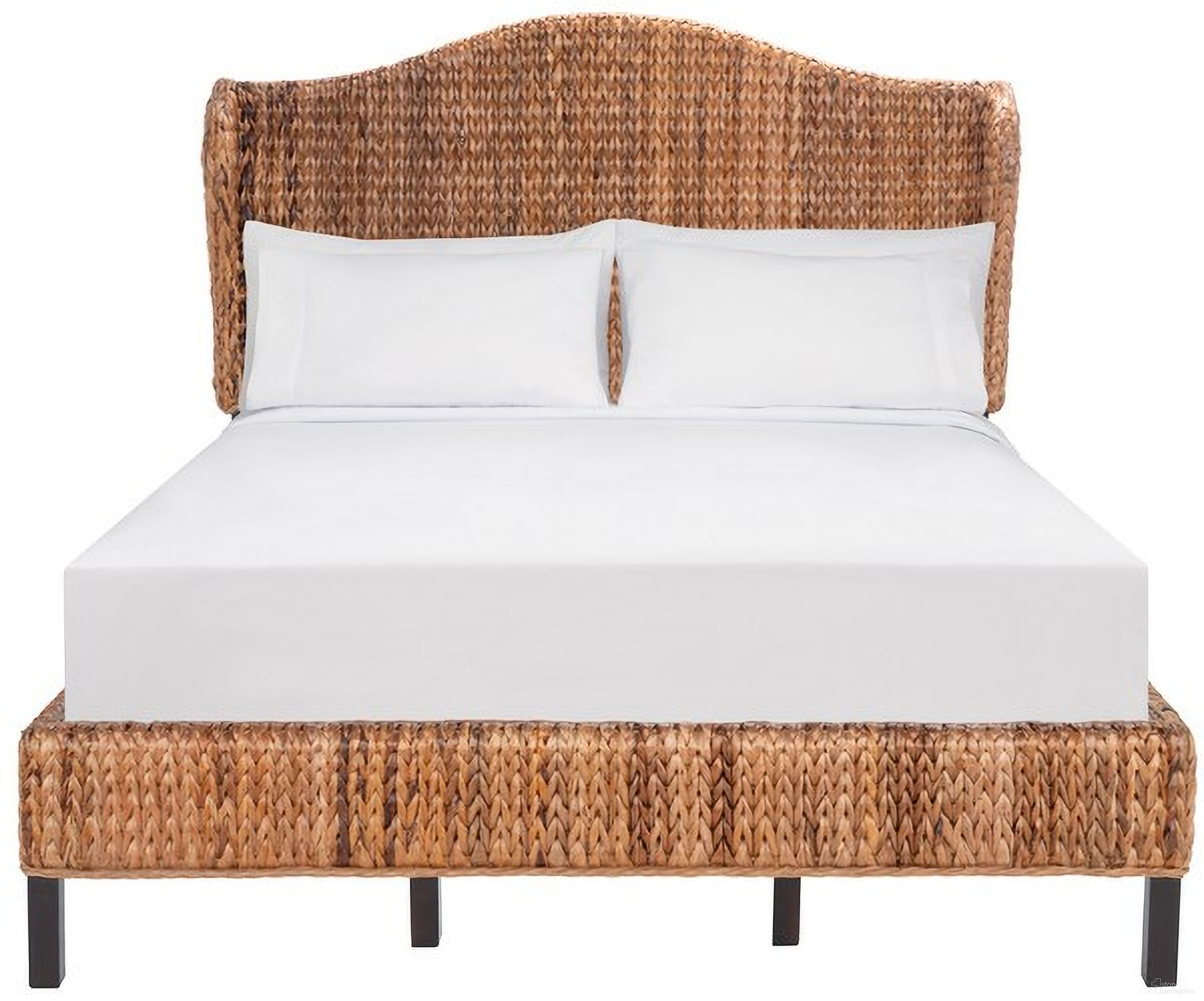 Finola Rattan Full Bed in Espresso BED8002B-F