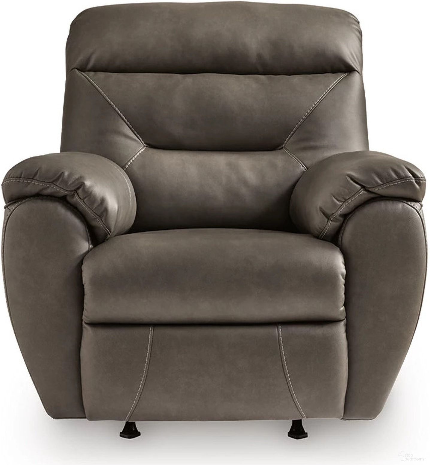 The appearance of Finsbury Recliner In Ash designed by Signature Design by Ashley in the modern / contemporary interior design. This ash piece of furniture was selected by 1StopBedrooms from Finsbury Collection to add a touch of cosiness and style into your home. Sku: NC8400325. Material: Fabric.