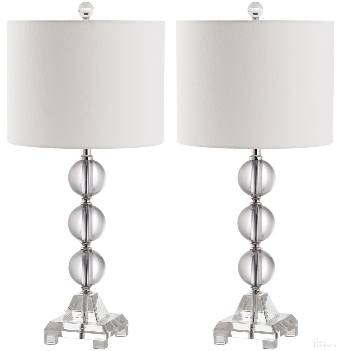 Fiona 23.5-Inch H Crystal Table Lamp in Clear Set of 2 LIT4100A-SET2