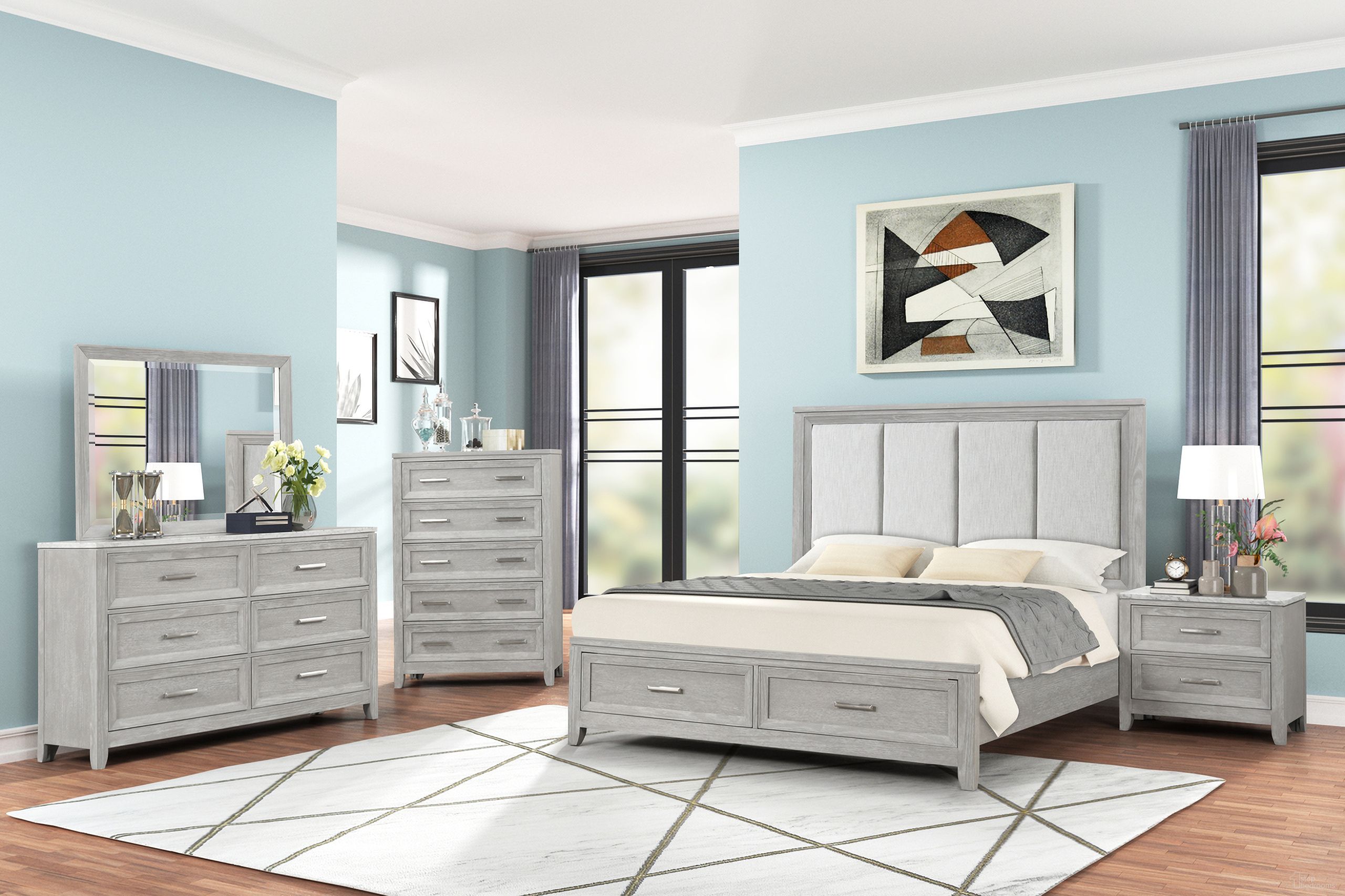 New Classic Furniture Fiona Bed, Dresser and Mirror - Thumbnail 2