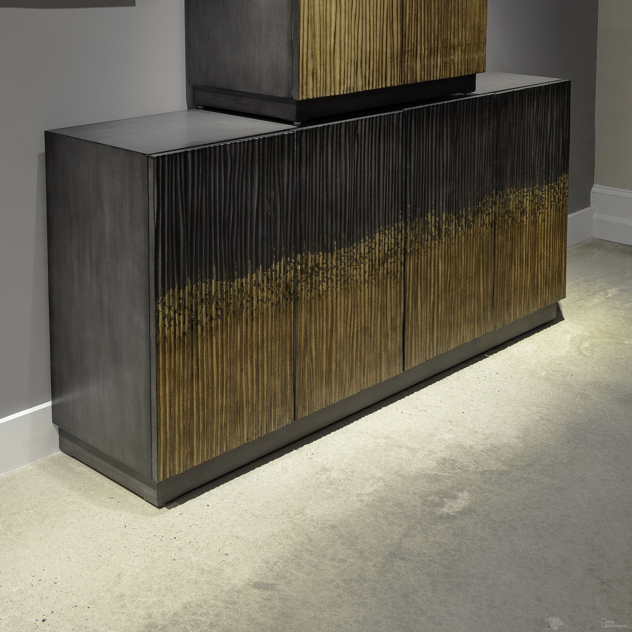 The appearance of Fiore 2 Door Accent Cabinet In Espresso designed by Liberty in the bohemian interior design. This espresso piece of furniture was selected by 1StopBedrooms from Fiore Collection to add a touch of cosiness and style into your home. Sku: 2231-AC2000. Material: MDF.