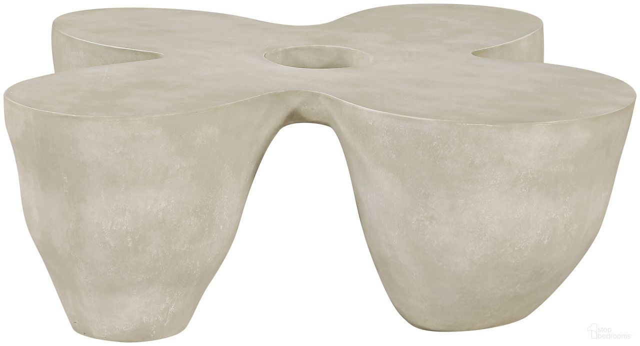 The appearance of Fiore Concrete Coffee Table In Beige designed by Meridian in the modern / contemporary interior design. This beige piece of furniture  was selected by 1StopBedrooms from Fiore Collection to add a touch of cosiness and style into your home. Sku: 605Sand-CT. Material: Glass Fiber Reinforced Concrete.