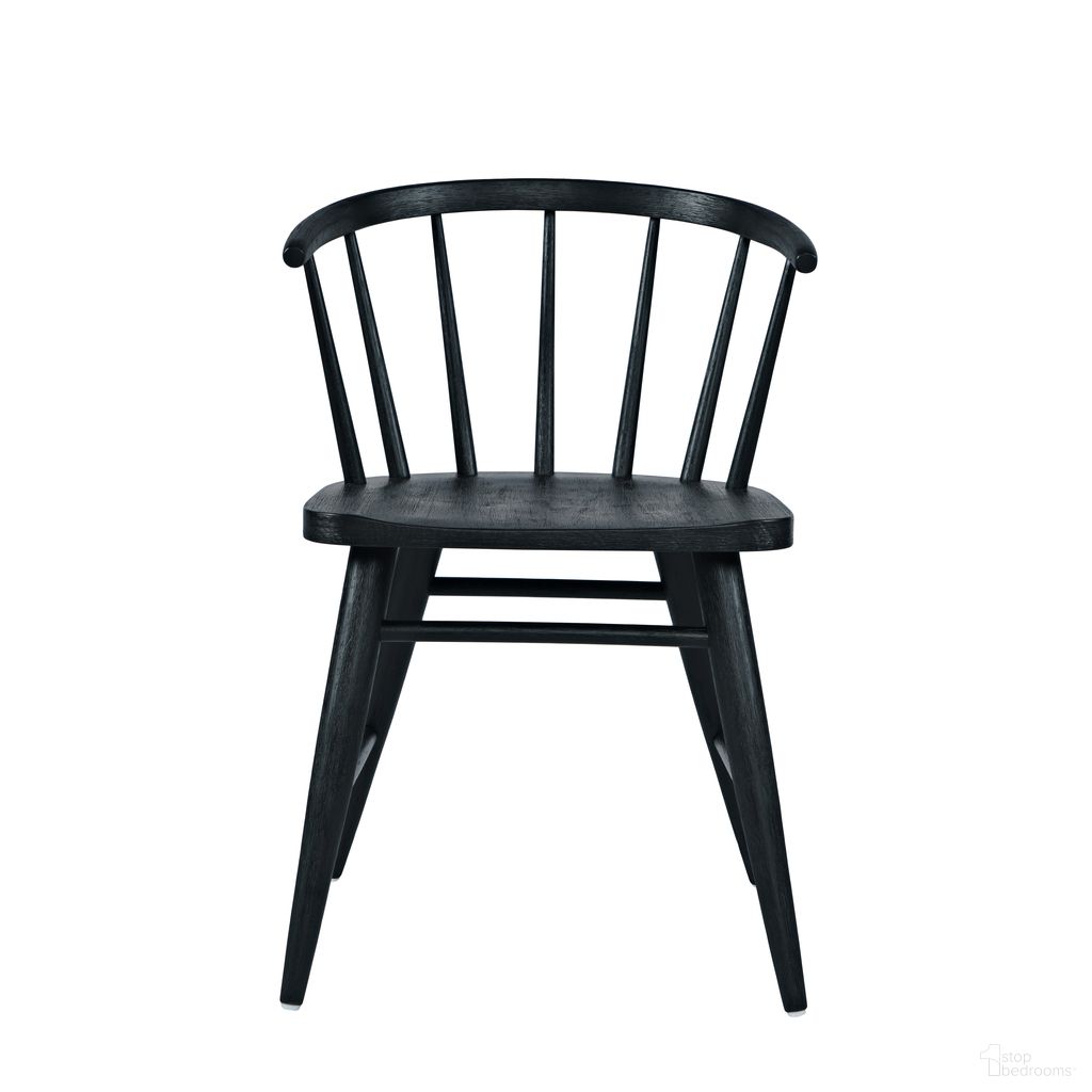 The appearance of Fitz Curved Back Spindle Dining Chair Set of 2 In Black designed by Jofran in the modern / contemporary interior design. This black piece of furniture was selected by 1StopBedrooms from Fitz Collection to add a touch of cosiness and style into your home. Sku: 2421-FITZBLK. Material: Plywood. Chair Type: Side Chair.