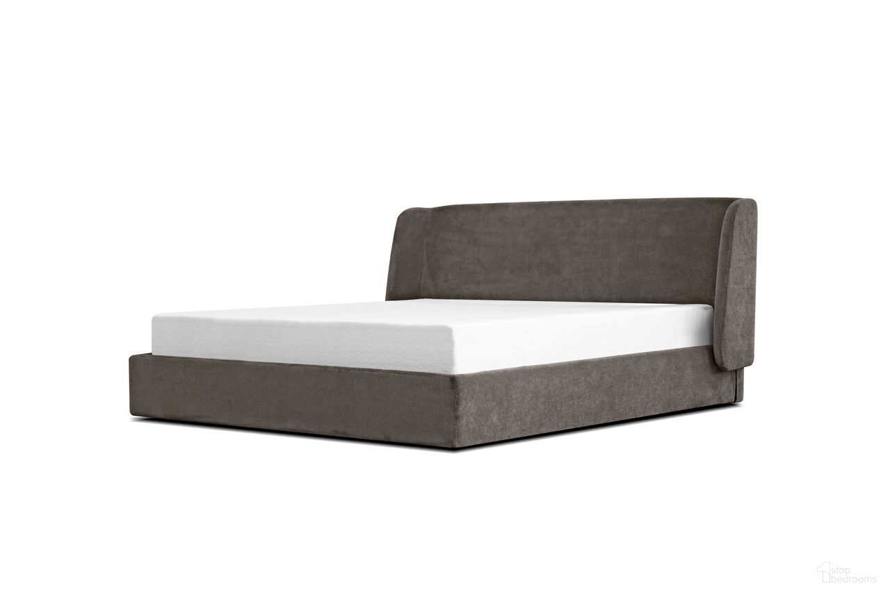 Fitz King Storage Bed In Ash Brown