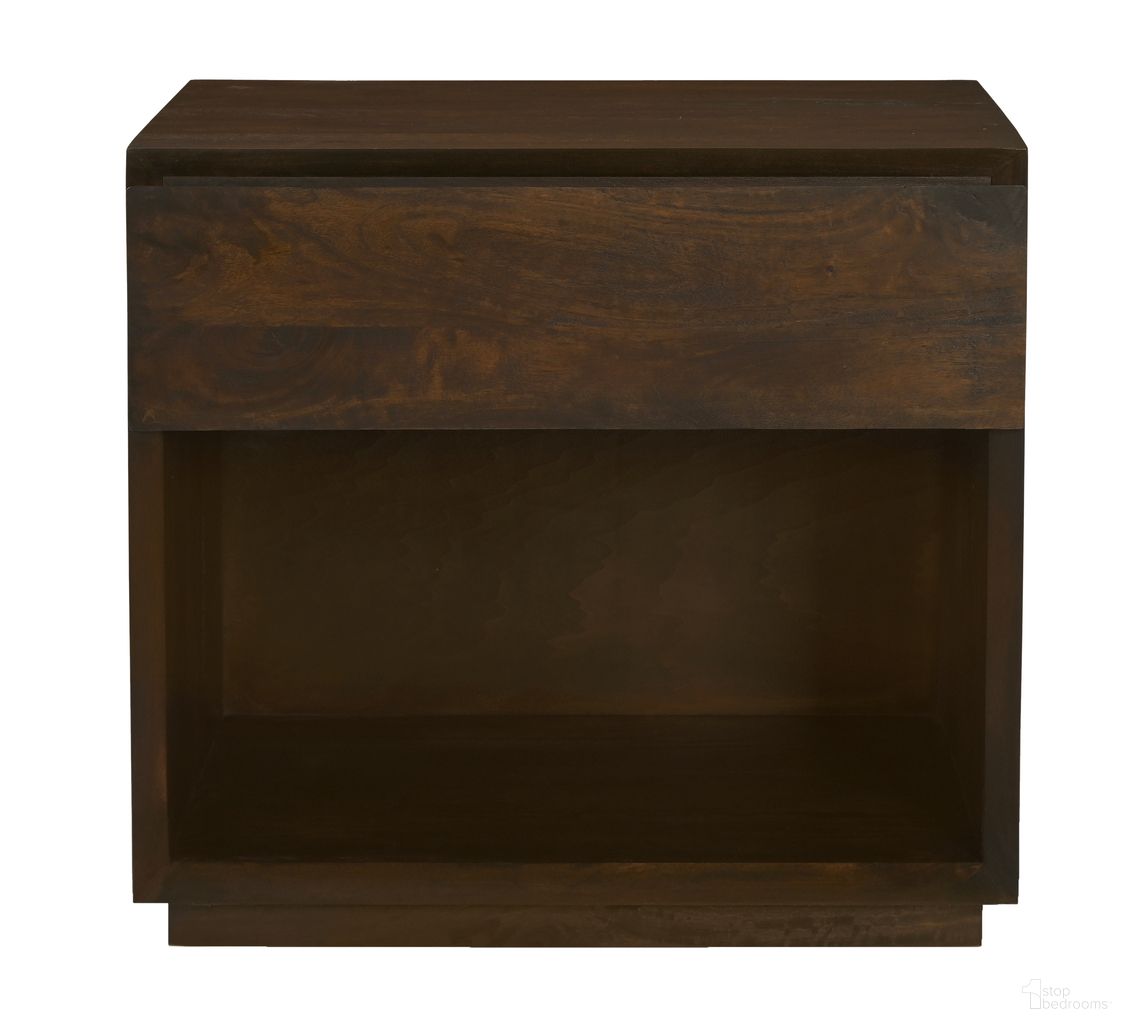 Flagstaff 1-Drawer Nightstand In Barista Brown