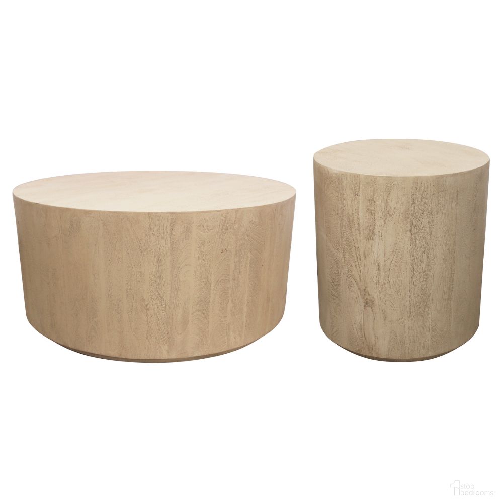 The appearance of Flagstaff Round Occasional Table Set In Natural and Stone designed by Moti in the modern / contemporary interior design. This natural and stone piece of furniture was selected by 1StopBedrooms from Flagstaff Collection to add a touch of cosiness and style into your home. Sku: 77003005;77004003. Material: Wood.