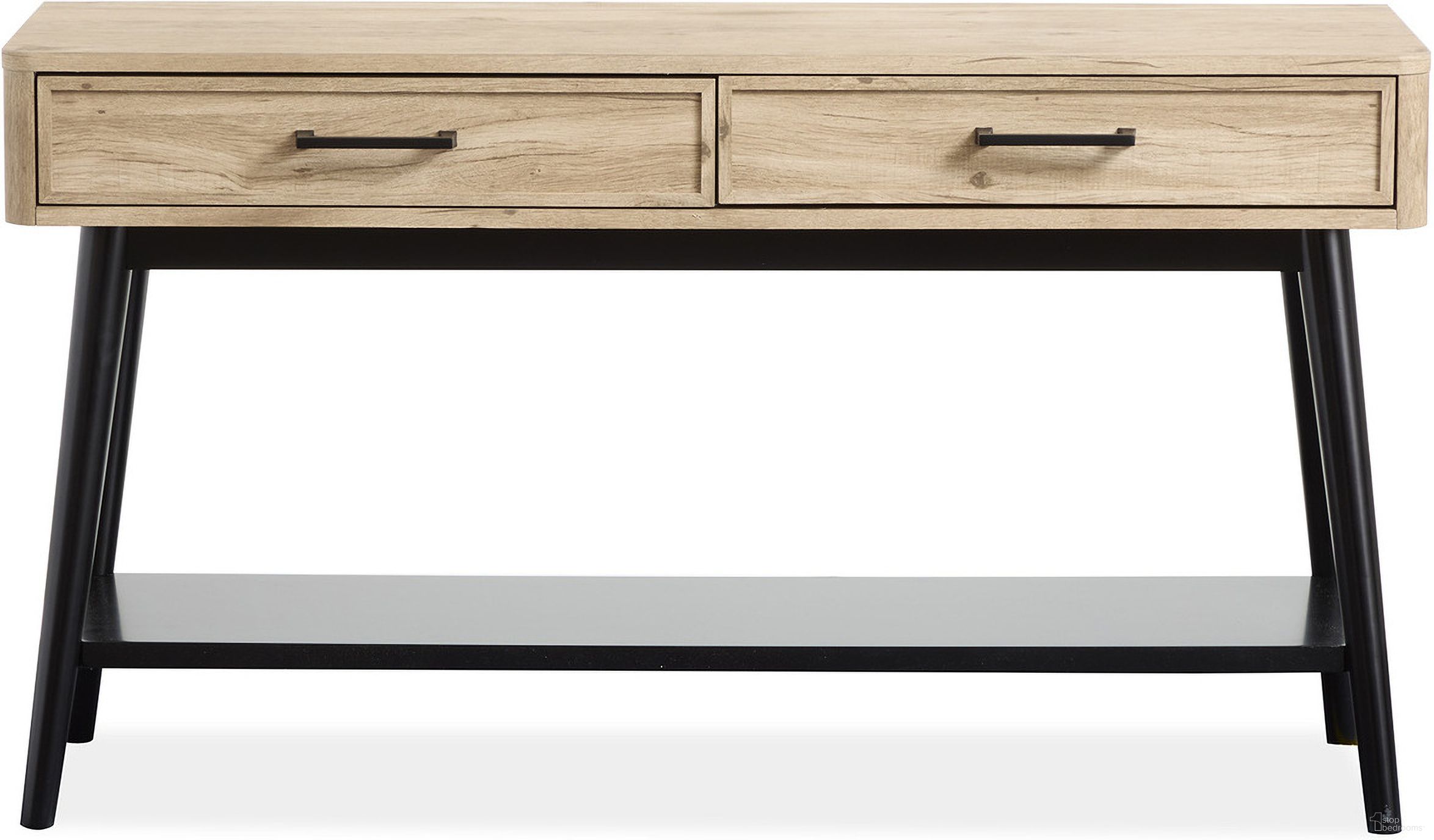 The appearance of Fletcher Rectangular Sofa Table In Driftwood designed by Magnussen in the modern / contemporary interior design. This driftwood piece of furniture  was selected by 1StopBedrooms from Fletcher Collection to add a touch of cosiness and style into your home. Sku: T5864-73. Material: Laminate.