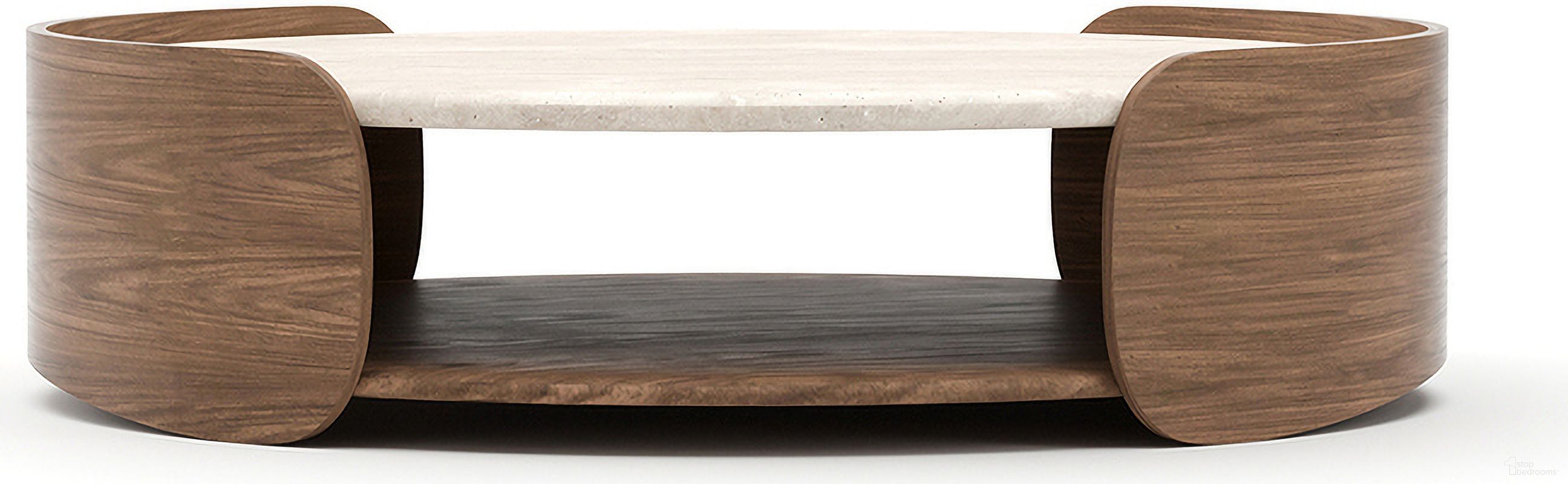The appearance of Fleur Open Cocktail Table with Wood Shelf In Brown designed by Caracole in the modern / contemporary interior design. This brown piece of furniture was selected by 1StopBedrooms from Fleur Collection to add a touch of cosiness and style into your home. Sku: CLA-425V-4027. Material: Stone.