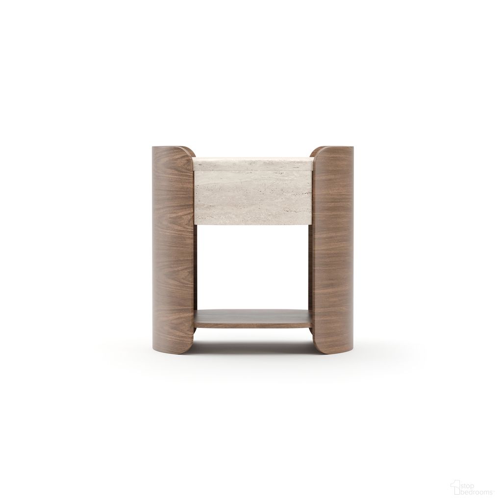 Fleur Open Nightstand In Brown