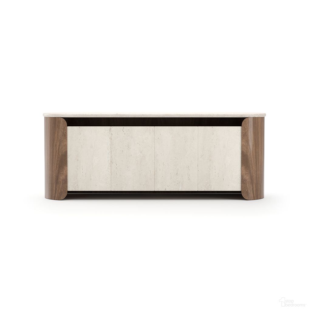 The appearance of Fleur Open Sideboard In Cream designed by Caracole in the modern / contemporary interior design. This cream piece of furniture was selected by 1StopBedrooms from Fleur Collection to add a touch of cosiness and style into your home. Sku: CLA-425V-2511. Material: Hardwood.