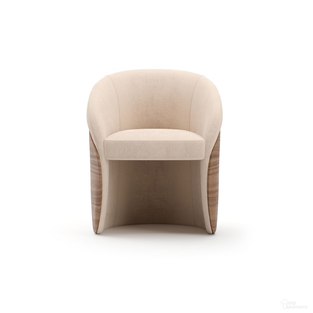 The appearance of Fleur Wood Back Dining Chair In Cream designed by Caracole in the modern / contemporary interior design. This cream piece of furniture was selected by 1StopBedrooms from Fleur Collection to add a touch of cosiness and style into your home. Sku: UPH-425V-135-A. Chair Type: Arm Chair. Material: Hardwood.