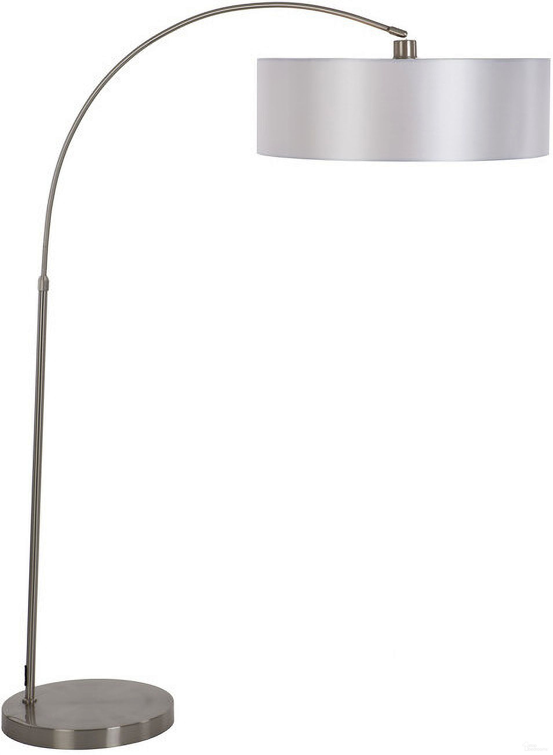 Floor Lamp Series 22-Inch One Light Incandescent In Satin and Pristine White