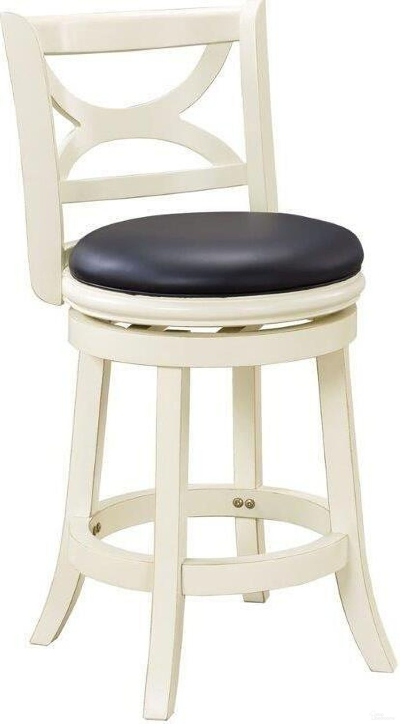 The appearance of Florence 24 Inch Swivel Counter Stool In Distressed White designed by Boraam Industries in the modern / contemporary interior design. This distressed white piece of furniture was selected by 1StopBedrooms from Florence Collection to add a touch of cosiness and style into your home. Sku: 43724. Material: Rubberwood.