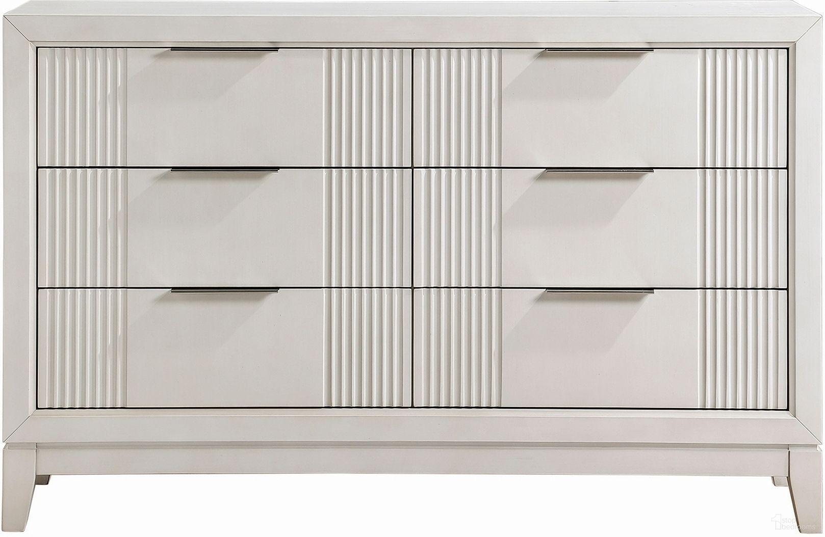 The appearance of Florence Dresser In White designed by Homelegance in the modern / contemporary interior design. This white piece of furniture was selected by 1StopBedrooms from Florence Collection to add a touch of cosiness and style into your home. Sku: 1326-5. Material: Wood.