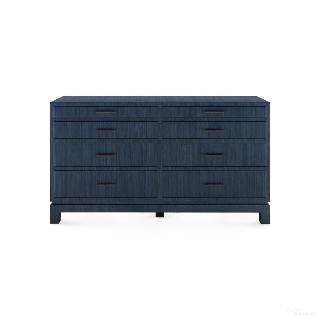 Florence Extra Large 8-Drawer Dresser In Selvage Blue