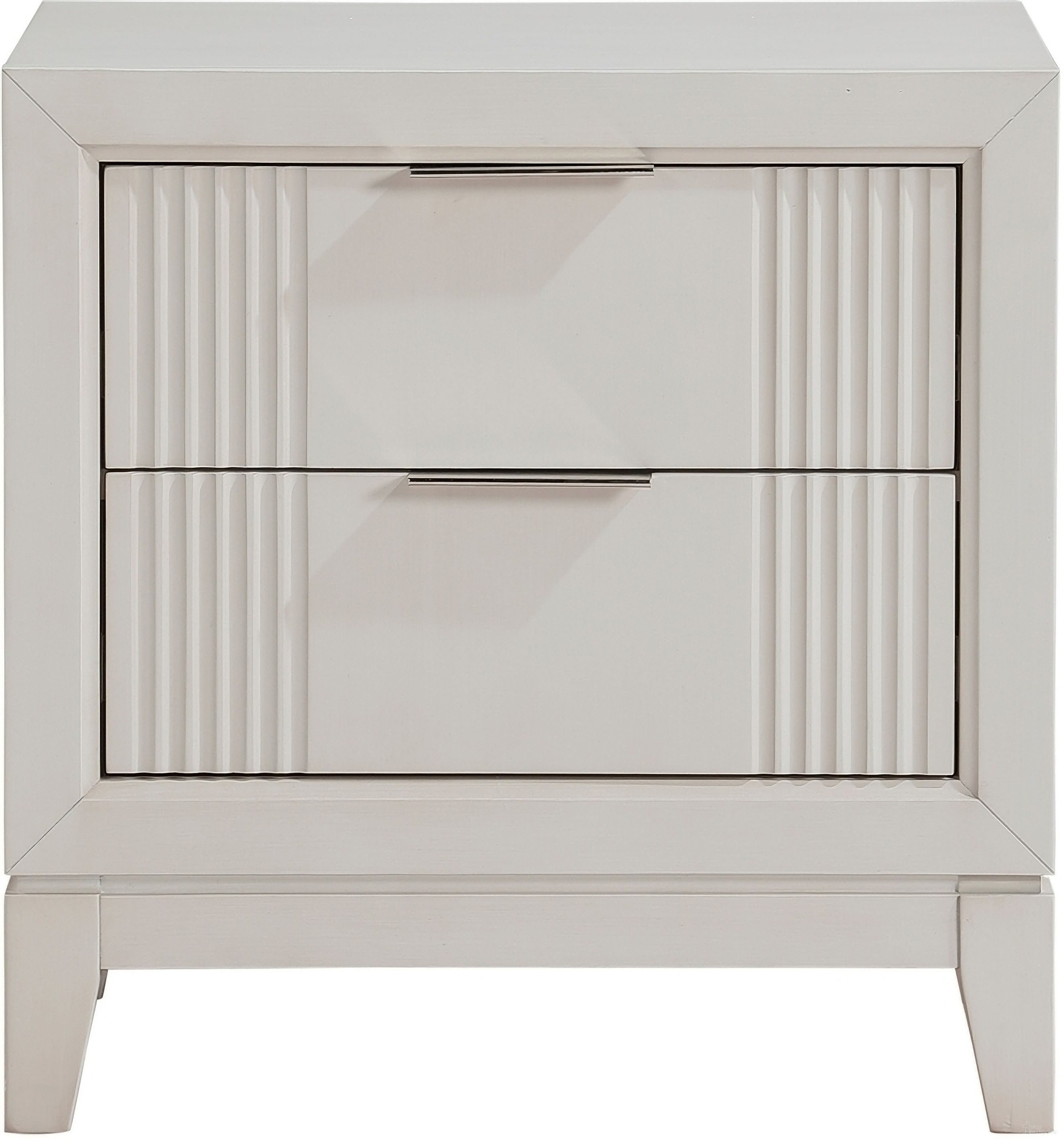 The appearance of Florence Nightstand In White designed by Homelegance in the modern / contemporary interior design. This white piece of furniture was selected by 1StopBedrooms from Florence Collection to add a touch of cosiness and style into your home. Sku: 1326-4. Material: Wood.