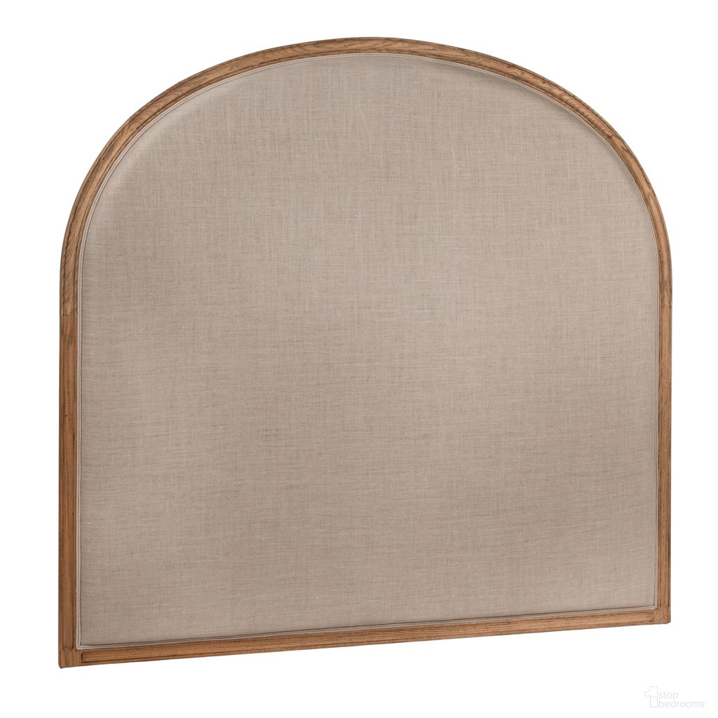 The appearance of Florence Solid Oak Arched Queen Headboard with Linen Upholstery In Natural designed by Rowena Interiors in the traditional interior design. This natural piece of furniture  was selected by 1StopBedrooms from Florence Collection to add a touch of cosiness and style into your home. Sku: EC1954. Bed Size: Queen. Material: Oak.
