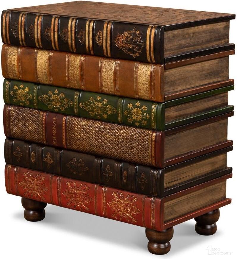 The appearance of Florentine Books Multicolor Chairside Chest designed by Sarreid in the traditional interior design. This multicolor piece of furniture  was selected by 1StopBedrooms from Florentine Books Collection to add a touch of cosiness and style into your home. Sku: 21619.