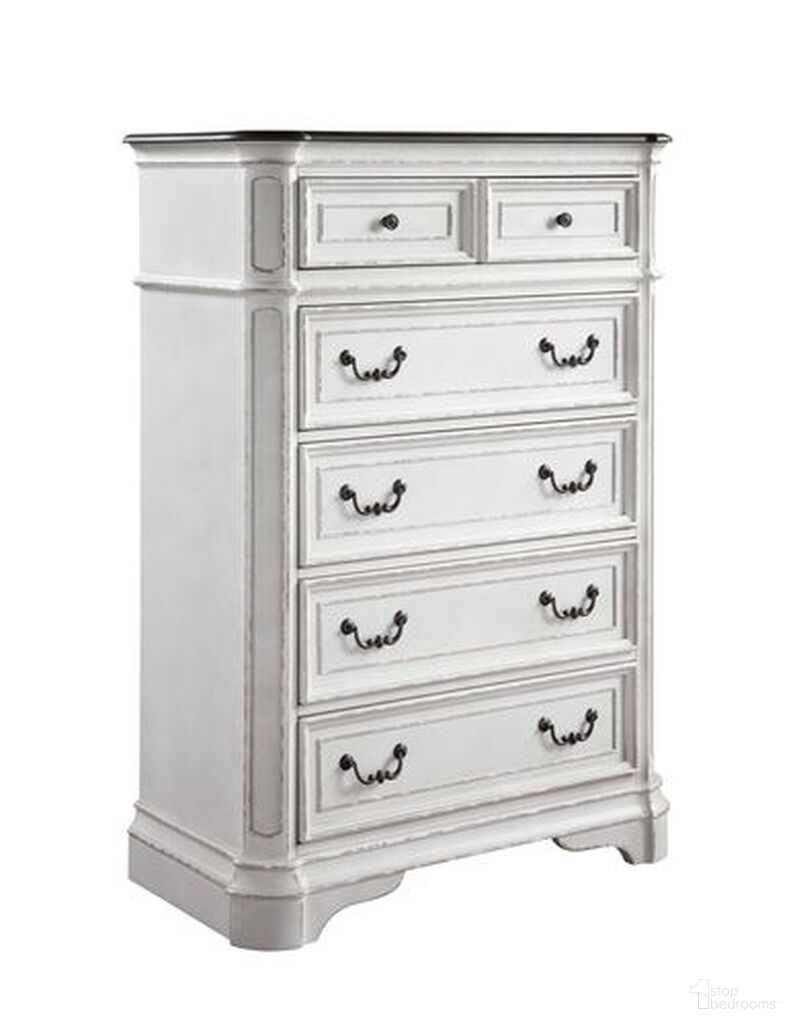 The appearance of Florian Chest In Antique White And Oak designed by ACME in the transitional interior design. This antique white piece of furniture was selected by 1StopBedrooms from Florian Collection to add a touch of cosiness and style into your home. Sku: 28726. Material: Wood.