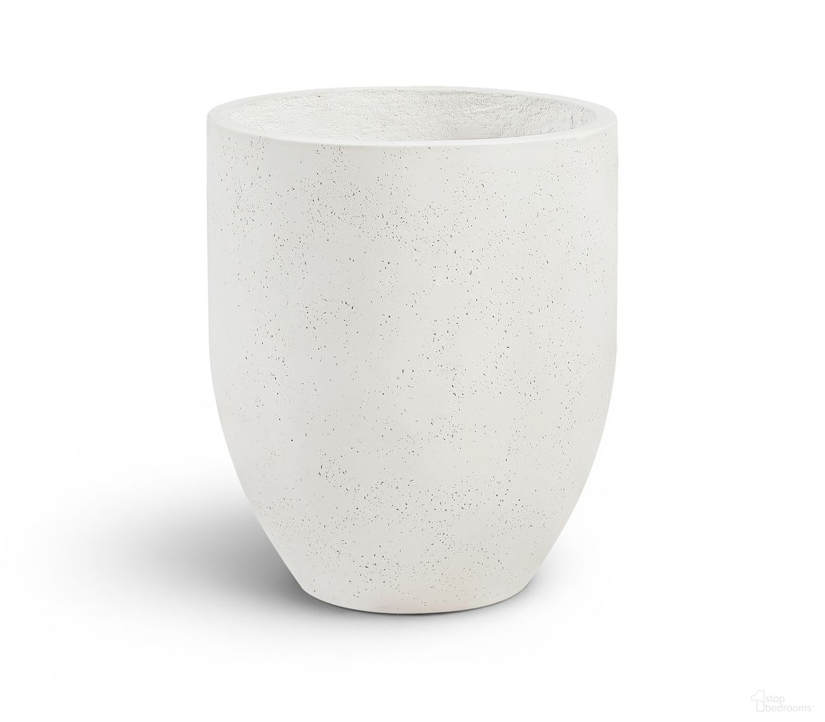 Florique Concrete Planter In Cream