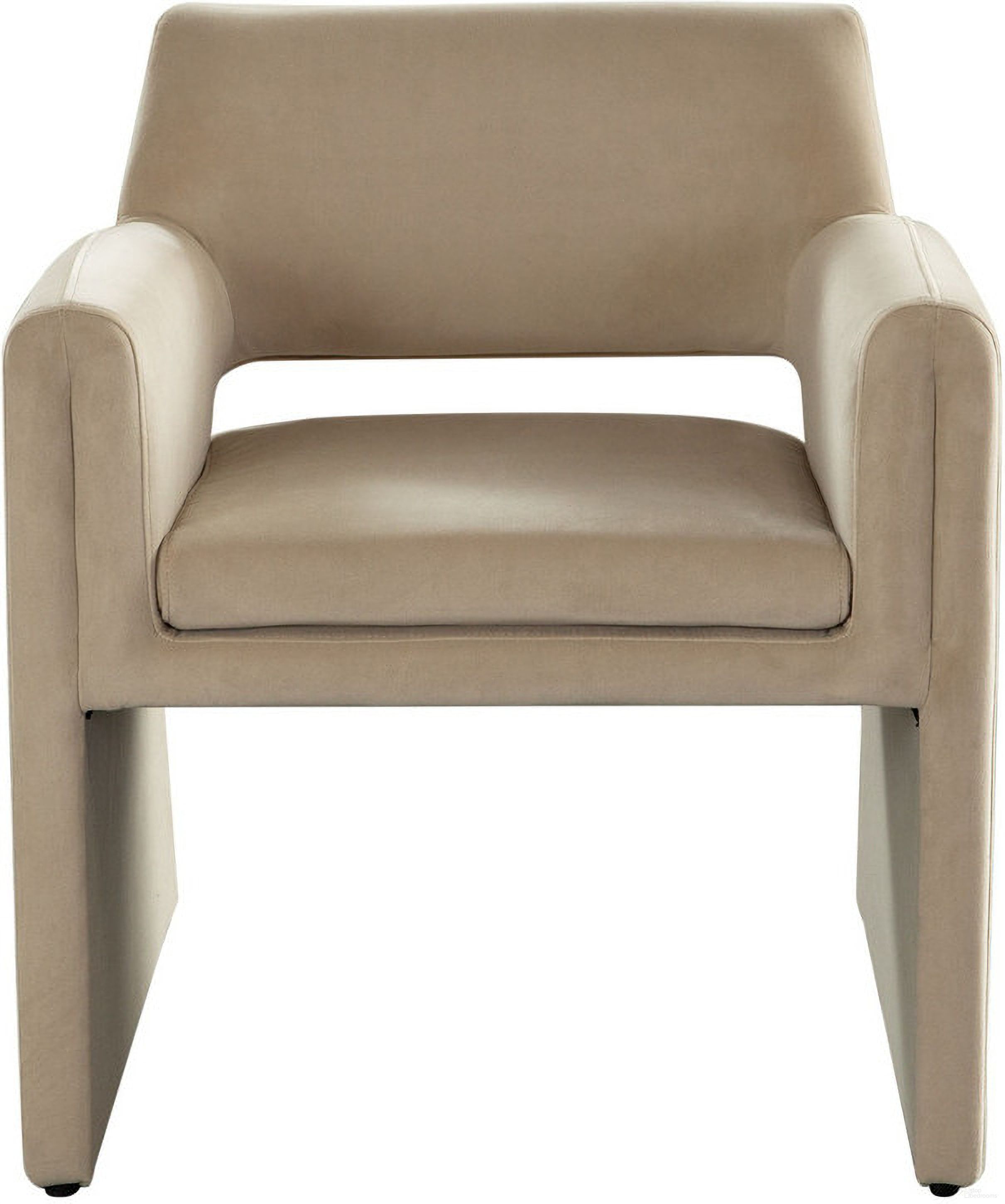 The appearance of Flynn Dining/Accent Chair In Light Camel Performance Velvet designed by Diamond Sofa in the modern / contemporary interior design. This light camel piece of furniture was selected by 1StopBedrooms from Flynn Collection to add a touch of cosiness and style into your home. Sku: FLYNNCHLCA. Material: Fabric.