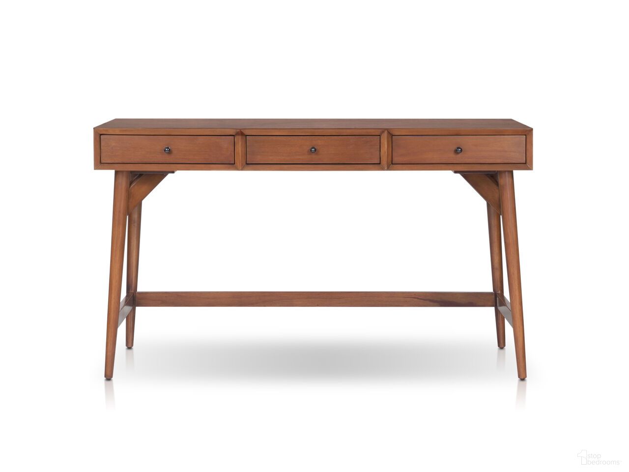 Flynn Large Desk In Chestnut