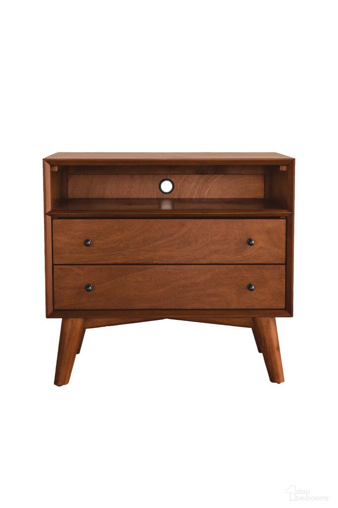 Flynn Large Nightstand In Chestnut